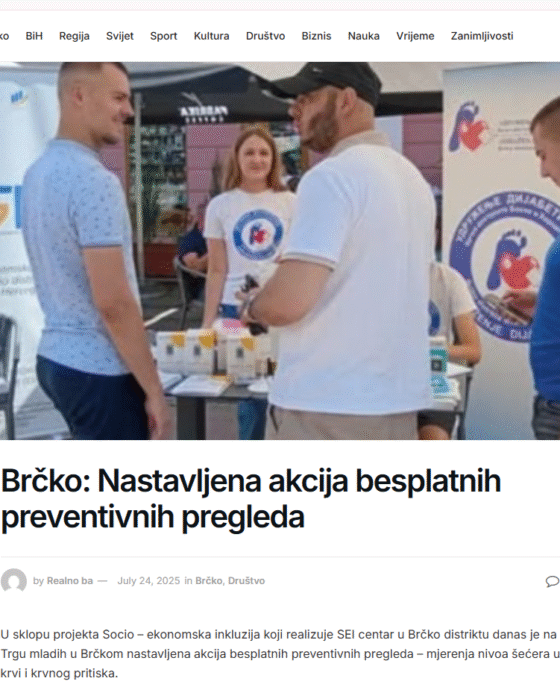 Podrška portala za naše aktivnosti